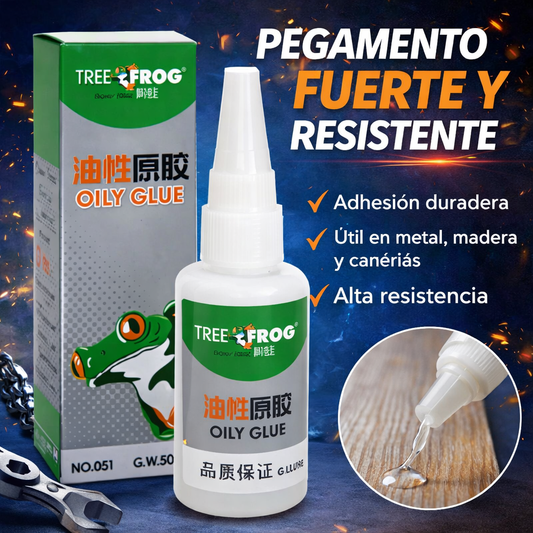 2 Super pegamentos Tree frog oily glue ™ / ¡Pega en segundos. Dura años!