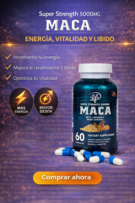 Maca 60 Capsulas ™ / ¡Energía natural para tu día!