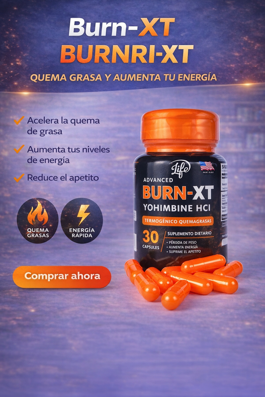 Burn XT 30 Capsulas ™ (Adelgazante Natural) / ¡Apoyo natural para el control de peso!