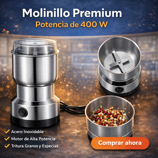 Molinillo Premium 400 W de Acero ™ / ¡Calidad premium que transforma tu cocina!